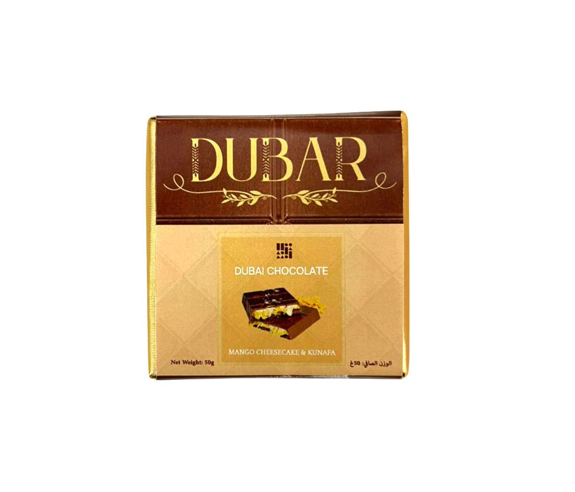 Dubar Dubai Chocolate, Mango Cheesecake & Kunafa - 50g