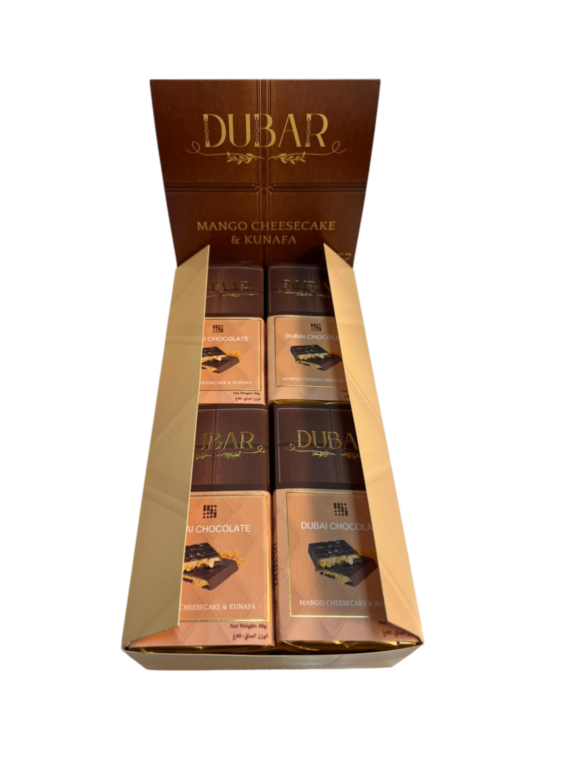 Dubar Dubai Chocolate, Mango Cheesecake & Kunafa - 80g