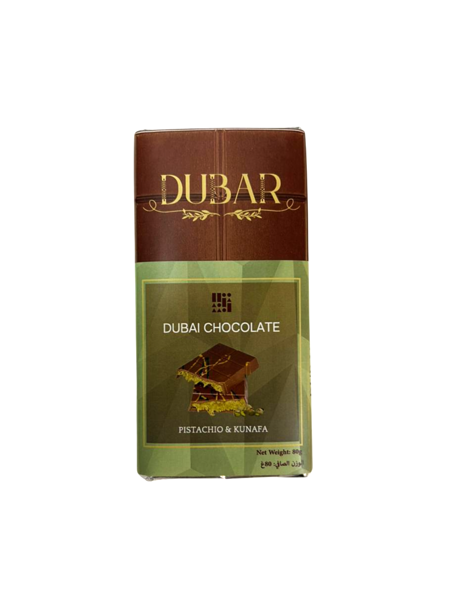 Dubar Dubai Chocolate, Pistachio & Kunafa - 80g