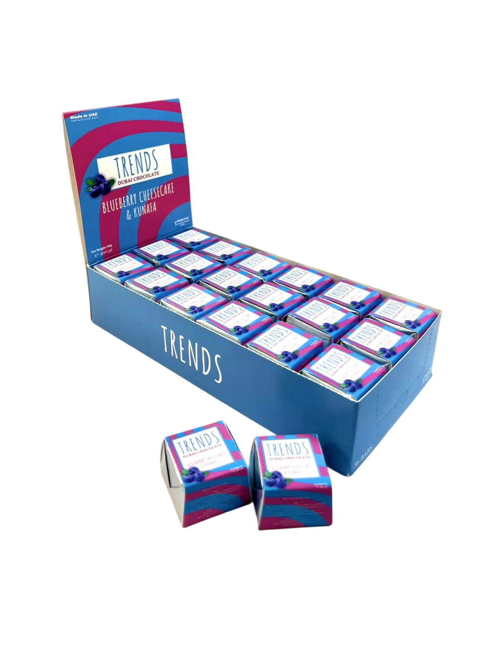 Trends Dubai Chocolate, Blueberry Cheesecake & Kunafa - 20g