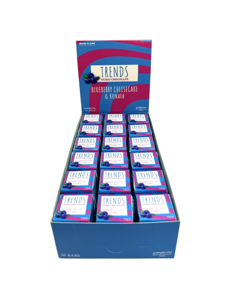 Trends Dubai Chocolate, Blueberry Cheesecake & Kunafa - 20g