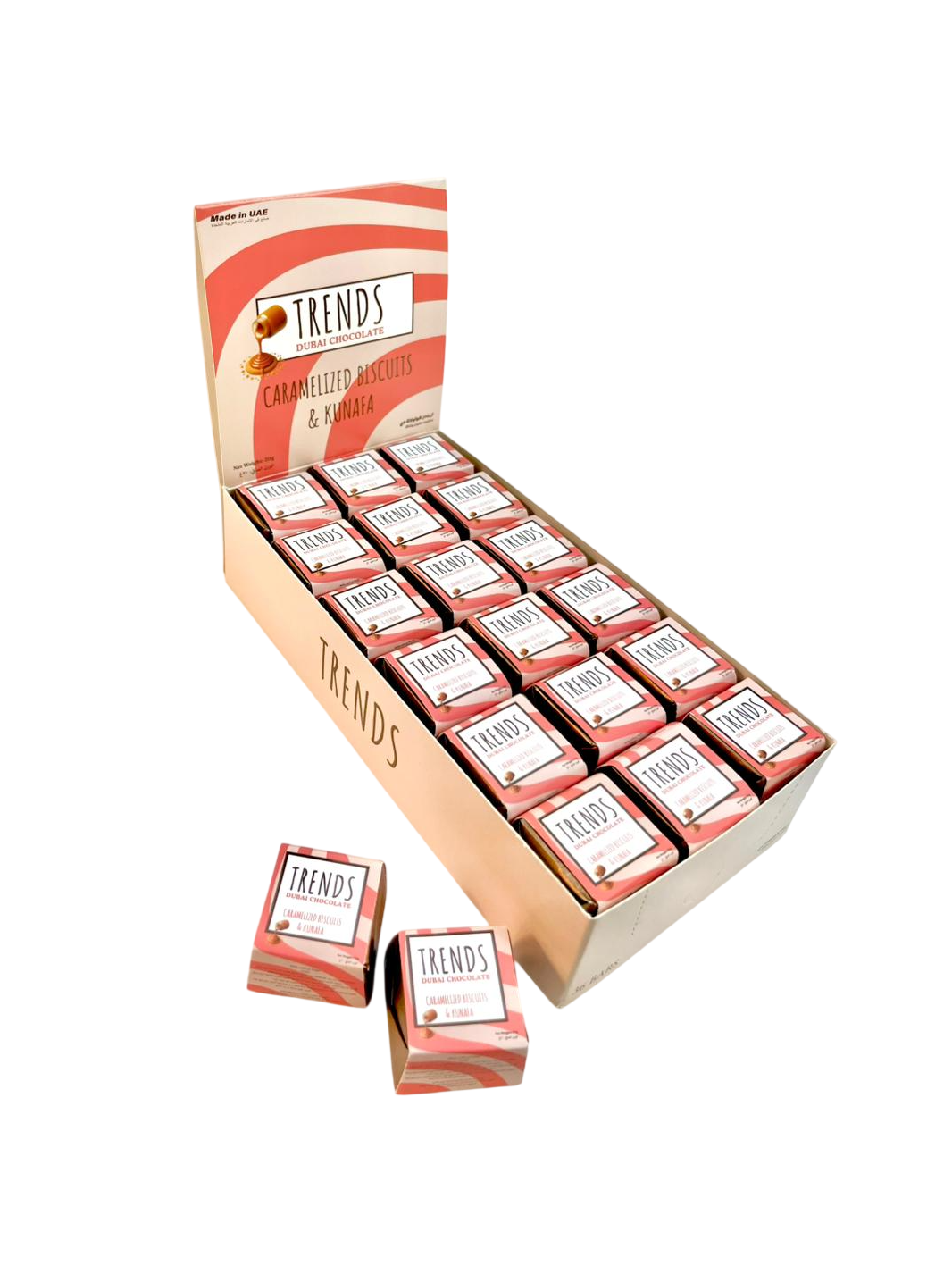 Trends Dubai Chocolate, Caramelized Biscuits & Kunafa - 20g