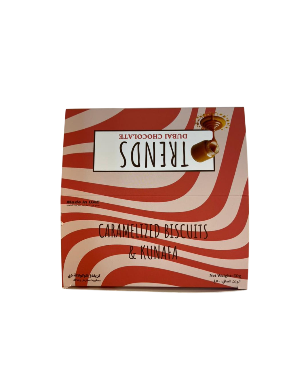 Trends Dubai Chocolate, Caramelized Biscuits & Kunafa - 50g