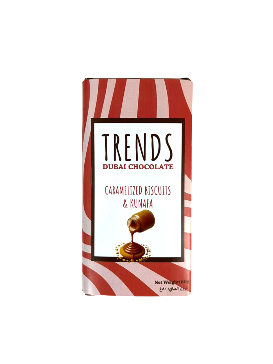 Trends Dubai Chocolate, Caramelized Biscuits & Kunafa - 80g