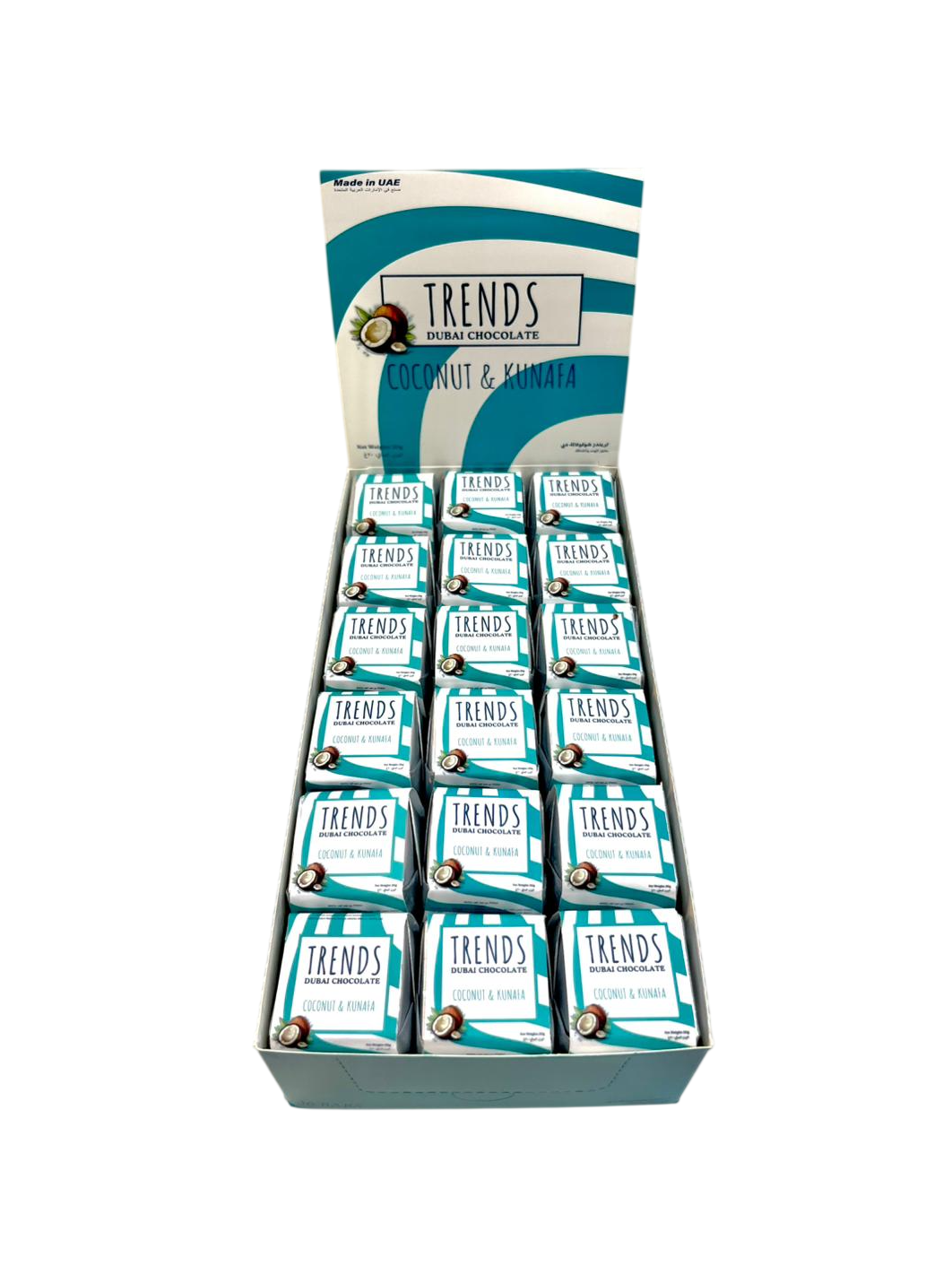 Trends Dubai Chocolate, Coconut & Kunafa - 20g