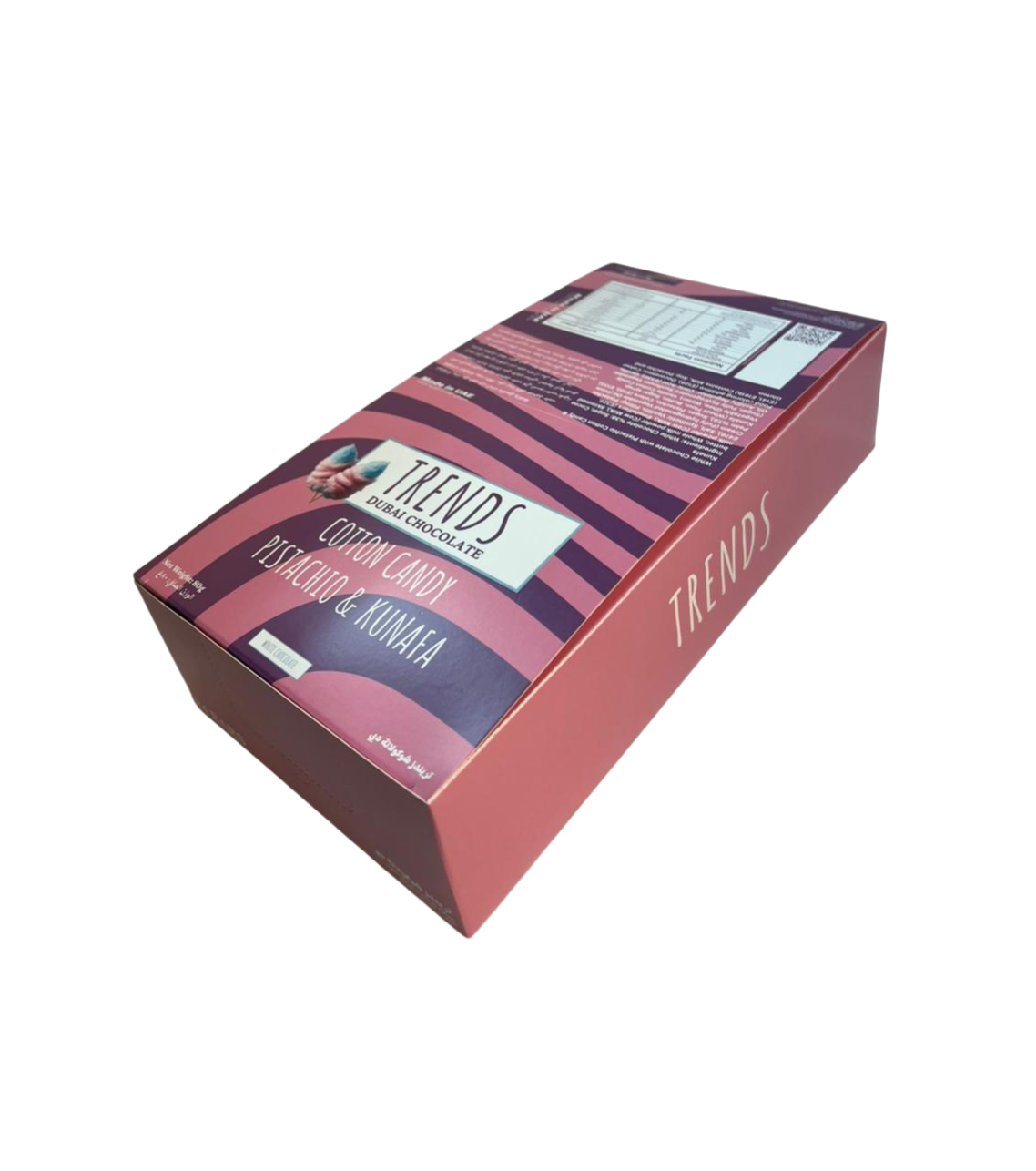 Trends Dubai Chocolate, Cotton Candy Pistachio & Kunafa - 80g