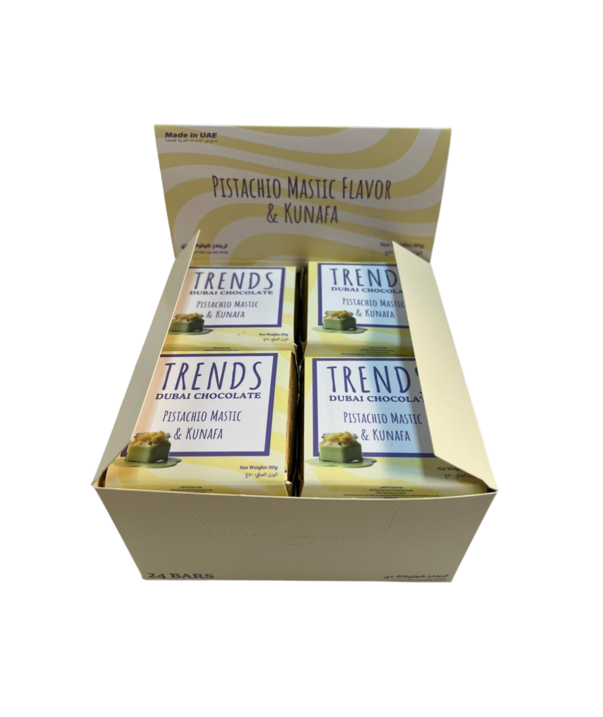 Trends Dubai Chocolate, Mastic Pistachio & Kunafa - 50g