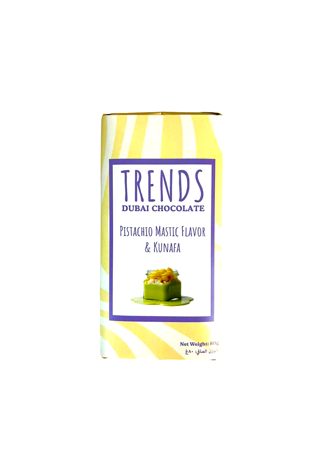 Trends Dubai Chocolate, Mastic Pistachio & Kunafa - 80g