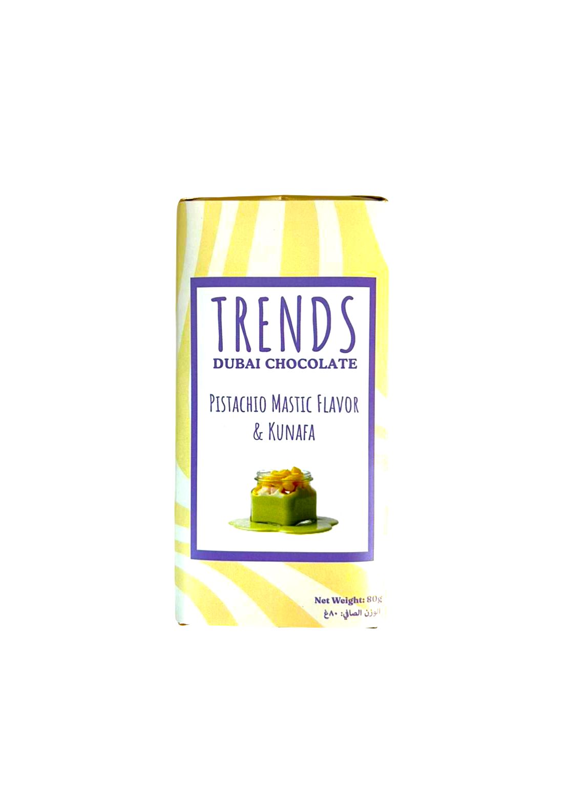 Trends Dubai Chocolate, Mastic Pistachio & Kunafa - 80g