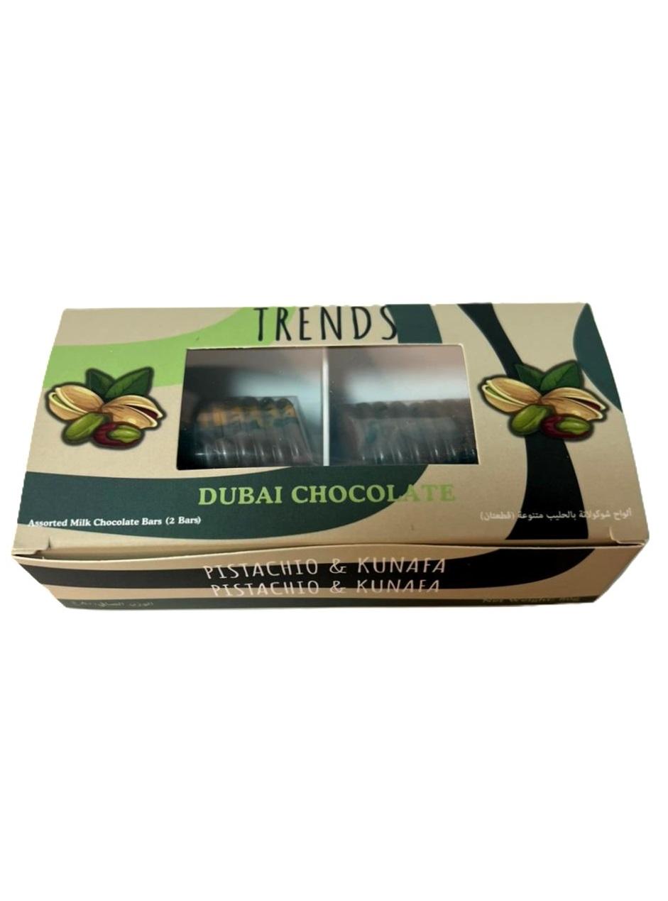 Trends Dubai Chocolate, Pistachio Kunafa & Pistachio Kunafa - 80g (2x40g)