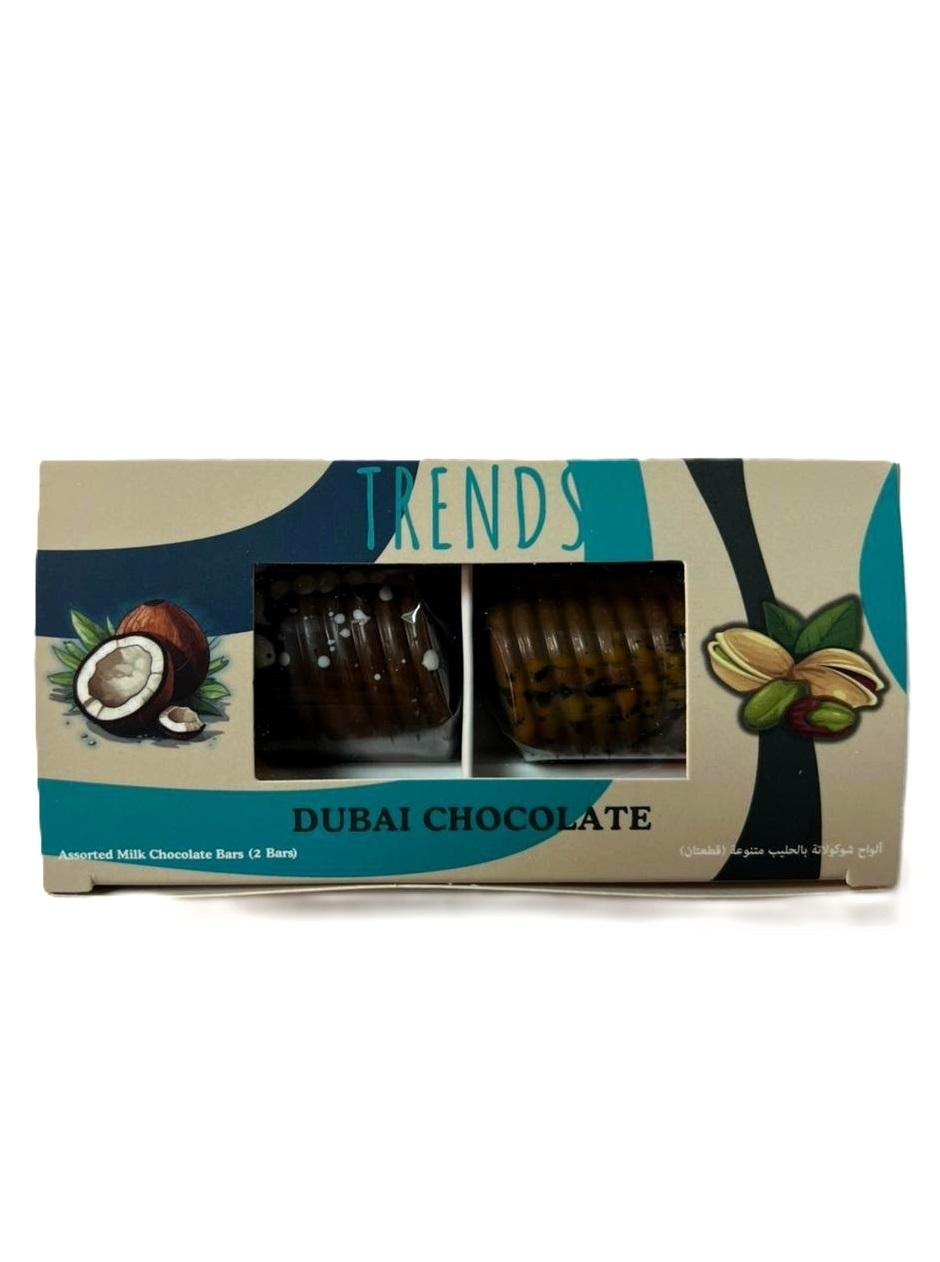 Trends Dubai Chocolate, Pistachio Kunafa & Coconut Kunafa - 80g (2x40g)