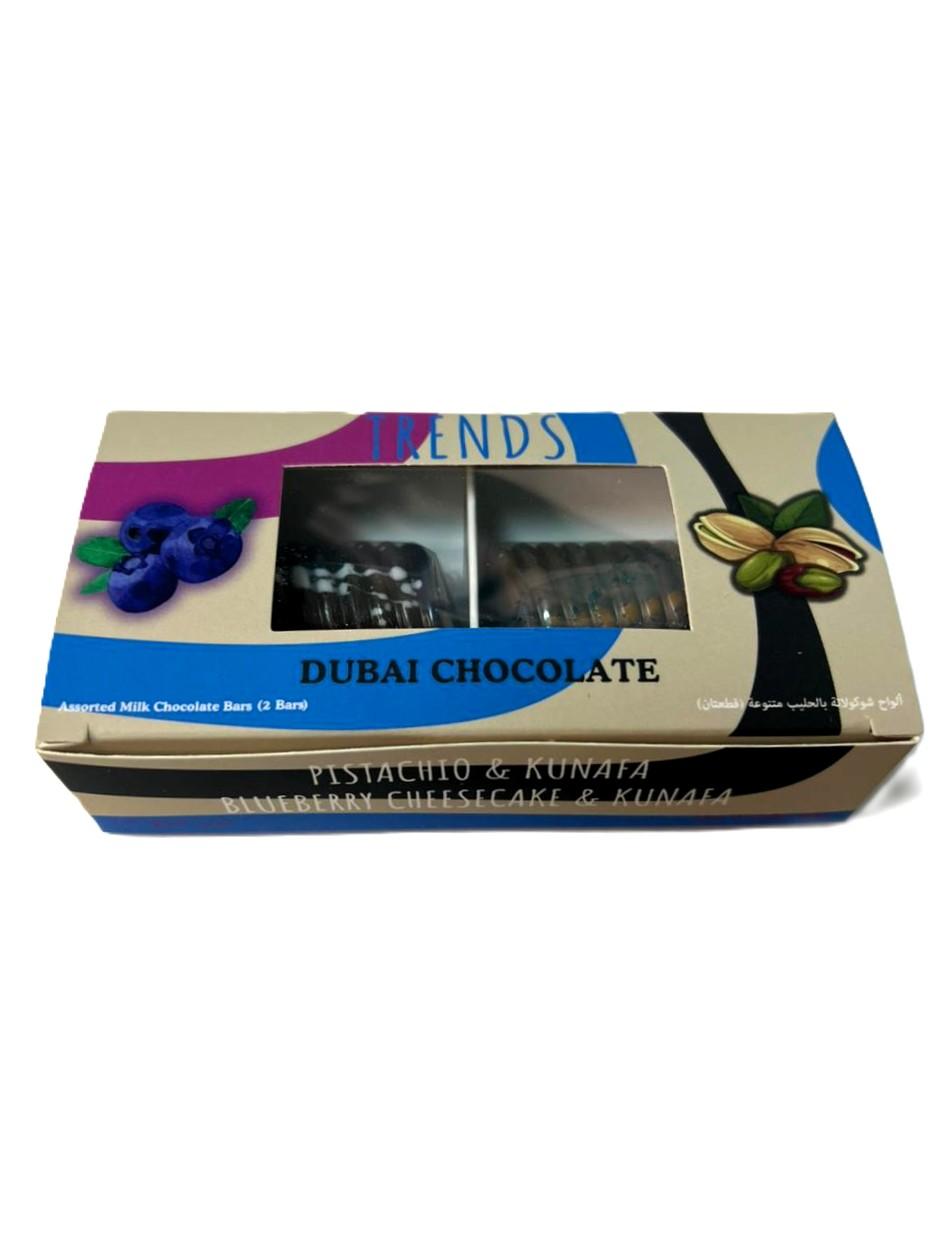 Trends Dubai Chocolate, Pistachio Kunafa & Blueberry Cheesecake Kunafa - 80g (2x40g)