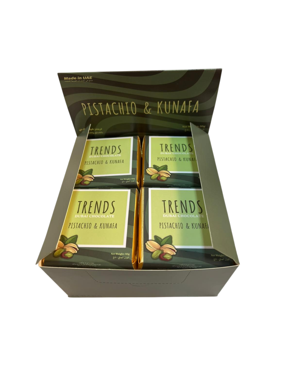 Trends Dubai Chocolate, Pistachio & Kunafa - 50g