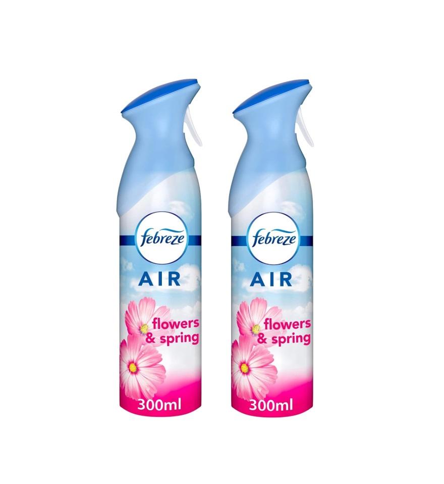 Febreze Flowers and Spring Air Freshener - 300 ml (Dual Pack)
