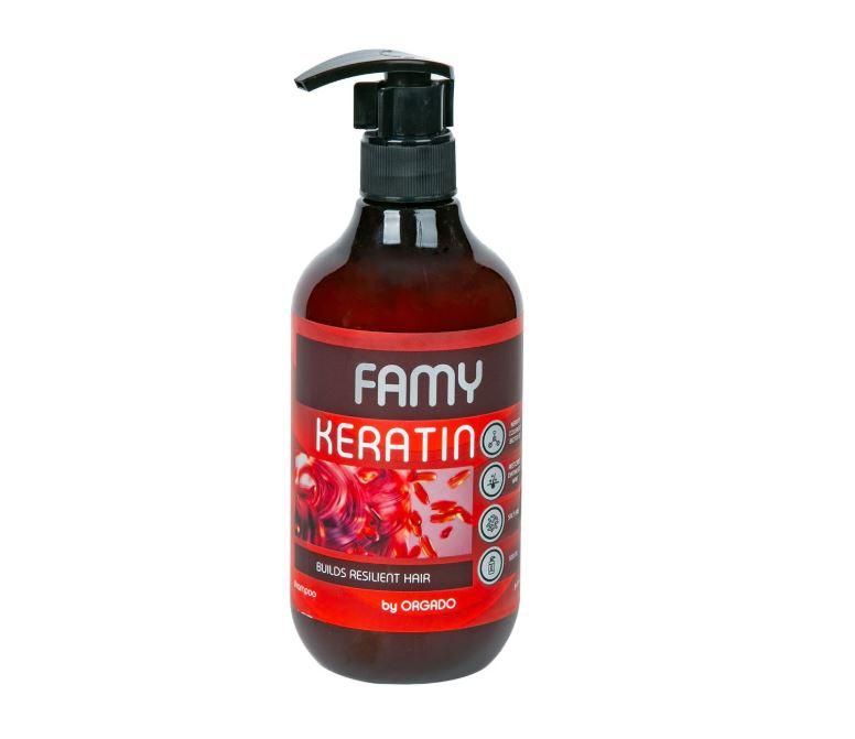 Famy Keratin Shampoo for Colored and Damaged Hair - 500 ml