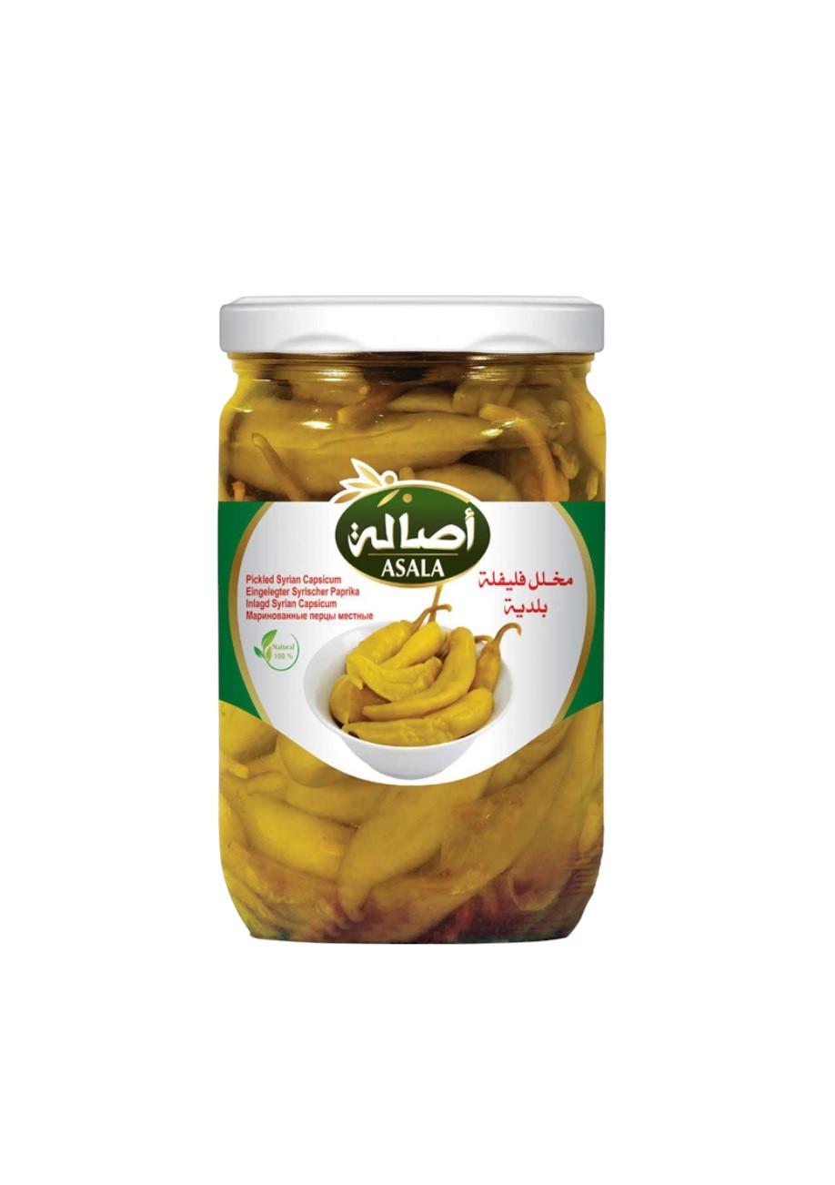 Asala Pickled Syrian Capsicum, Glass Bottle - 300g