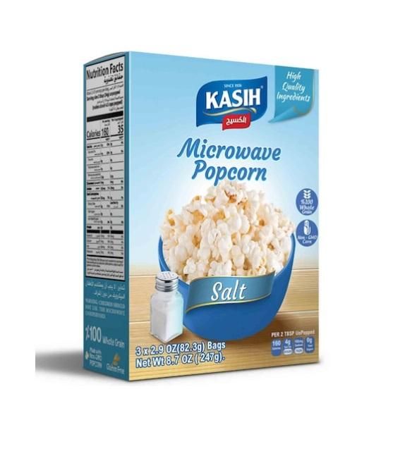 Kasih Microwave Popcorn Salt,3 Bags of 82.3g - 247g