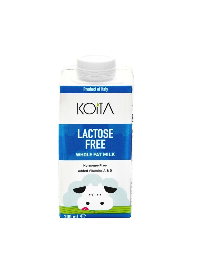 Koita Lactose-Free Whole Fat Milk - 200 ml x 24