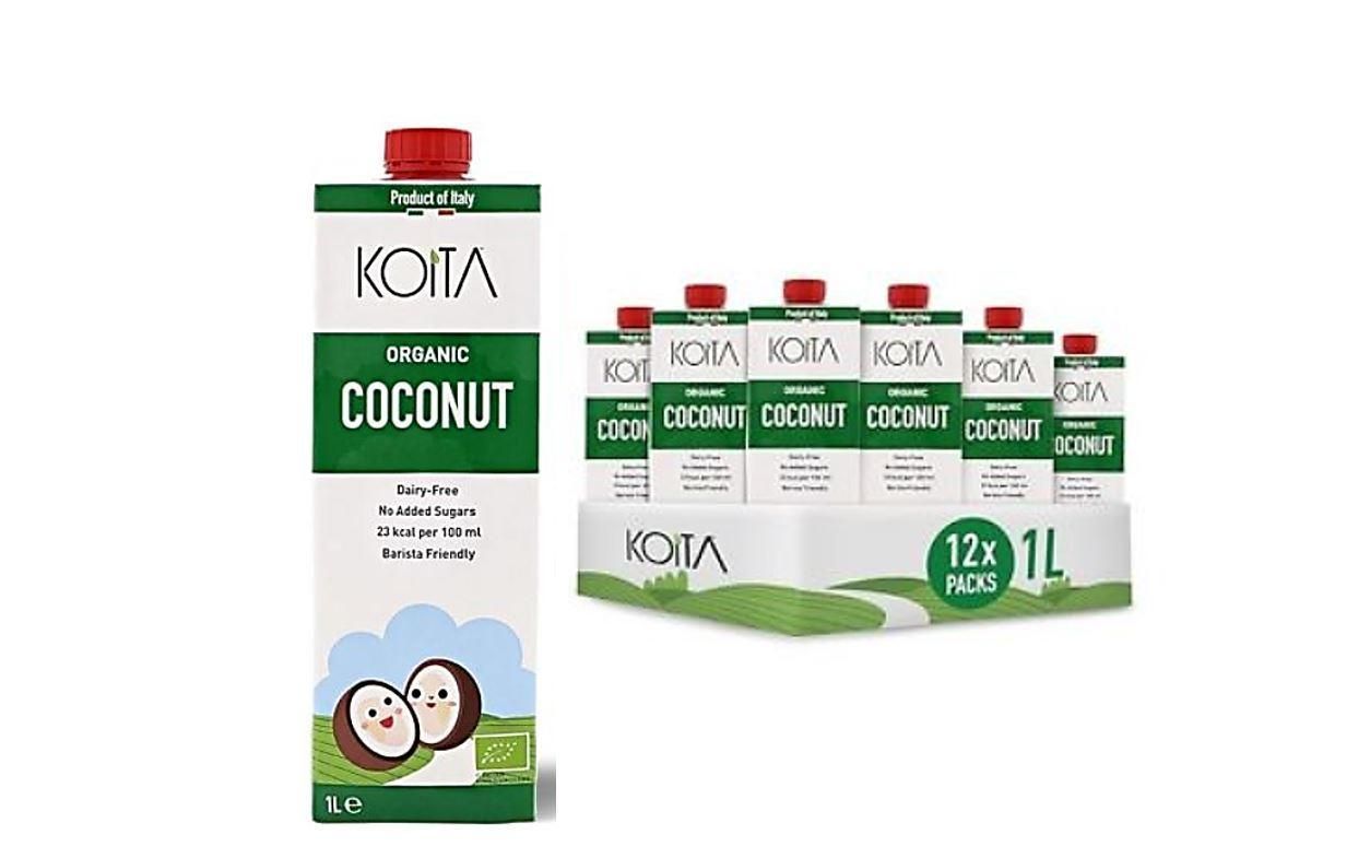 Koita Organic Coconut Milk - 1 Liter x 12