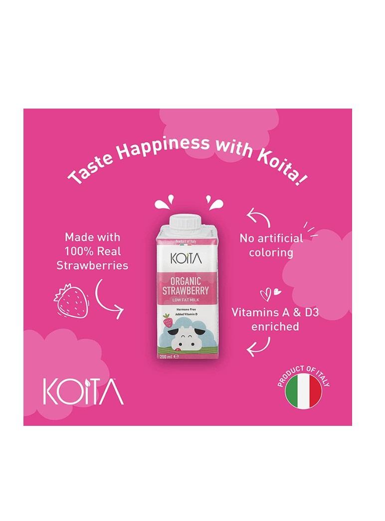 Koita Organic Milk Strawberry - 200 ml x 24