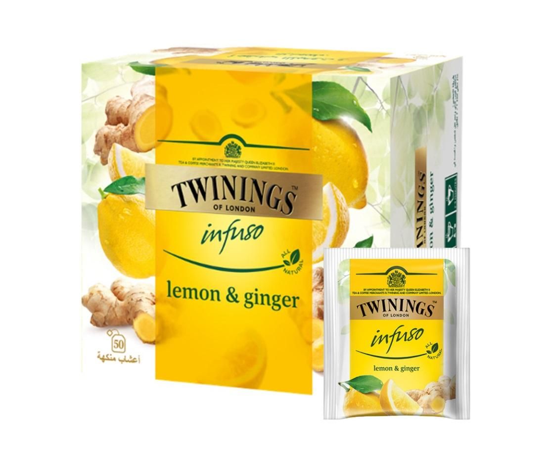 Twinings Infuso Lemon & Ginger Tea - 50 Bags