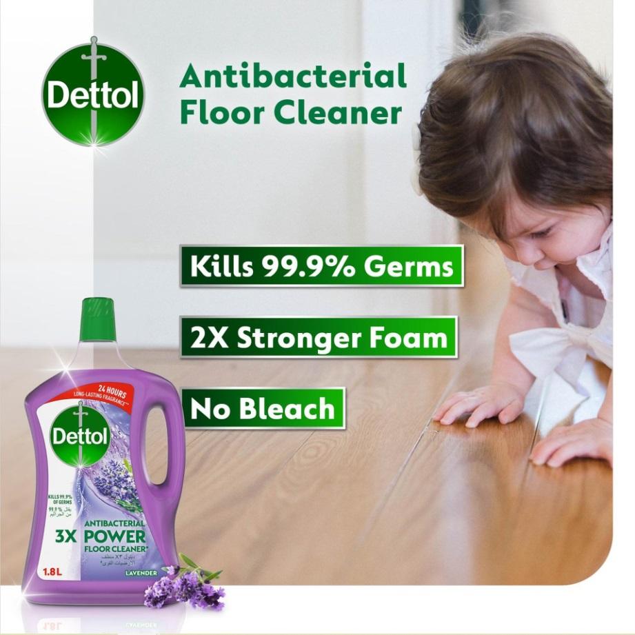 Dettol Lavender Antibacterial Power Floor Cleaner - 1.8 Liter