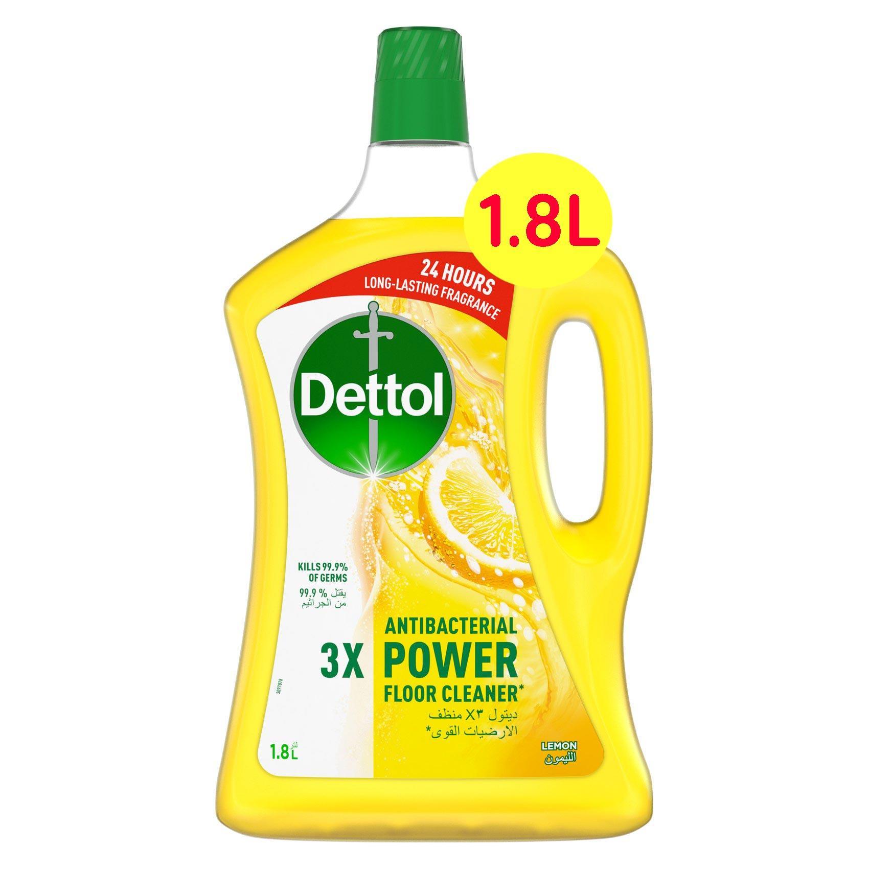 Dettol Lemon Antibacterial Power Floor Cleaner - 1.8 Liter