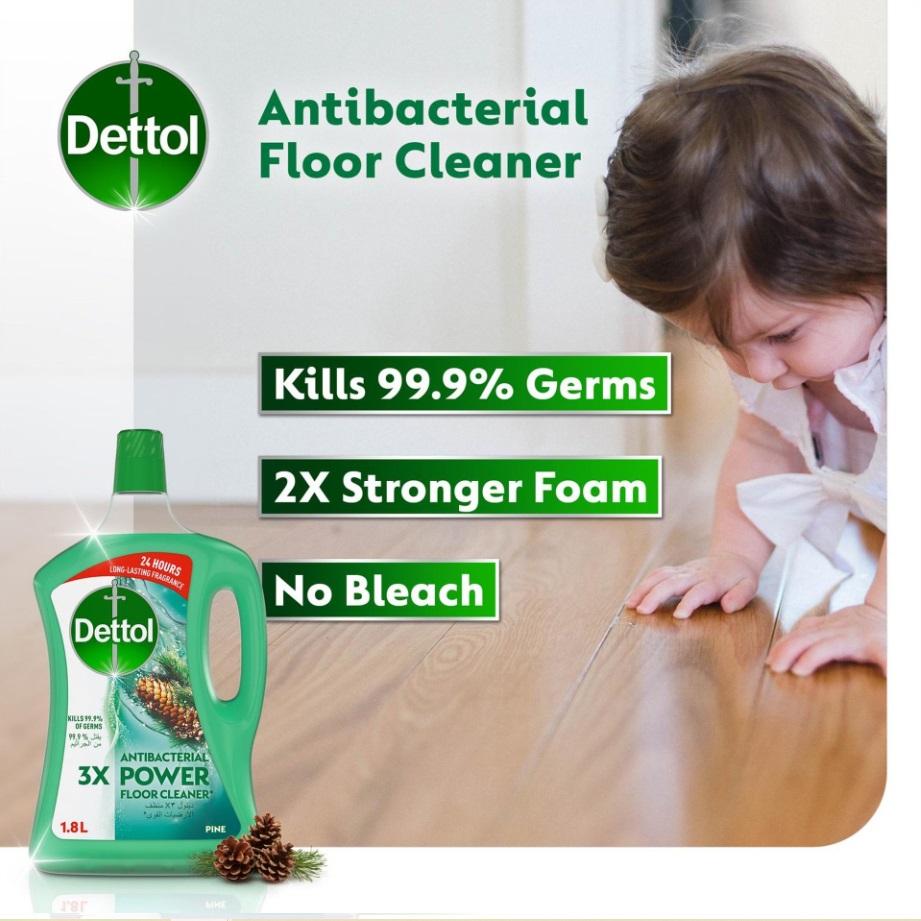 Dettol Pine Antibacterial Power Floor Cleaner - 1.8 Liter