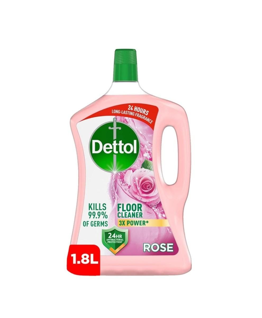 Dettol Rose Antibacterial Power Floor Cleaner - 1.8 Liter