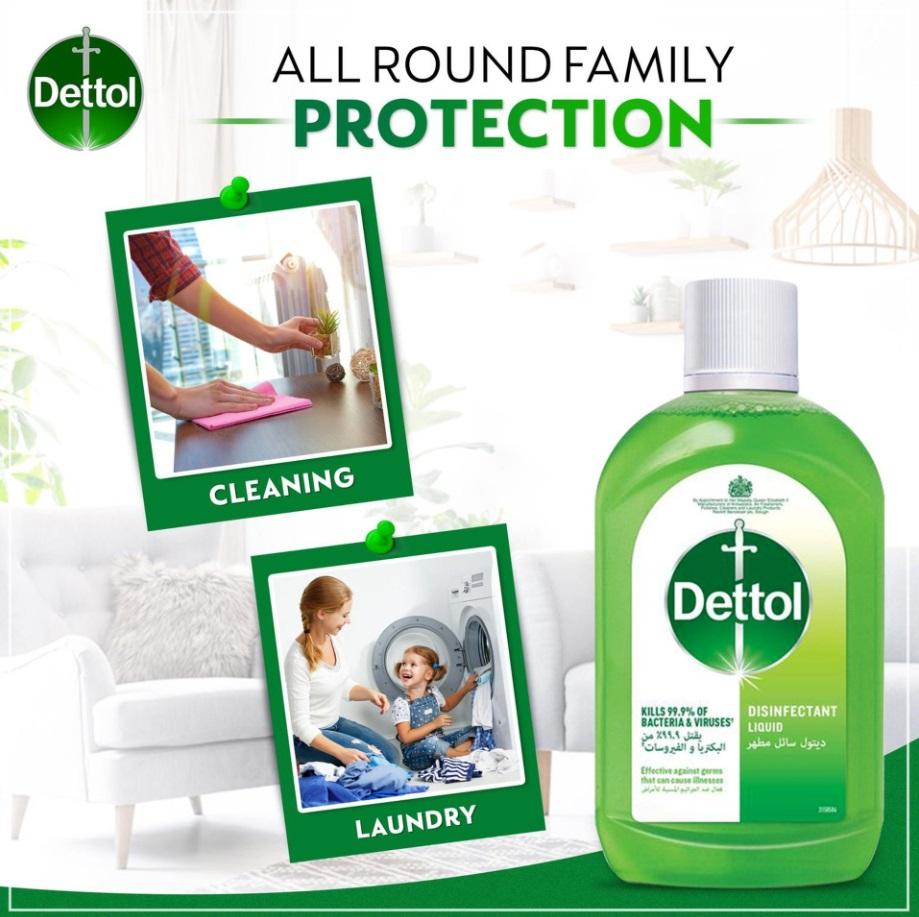 Dettol Liquid Antiseptic Disinfectant, Green - 500 ml