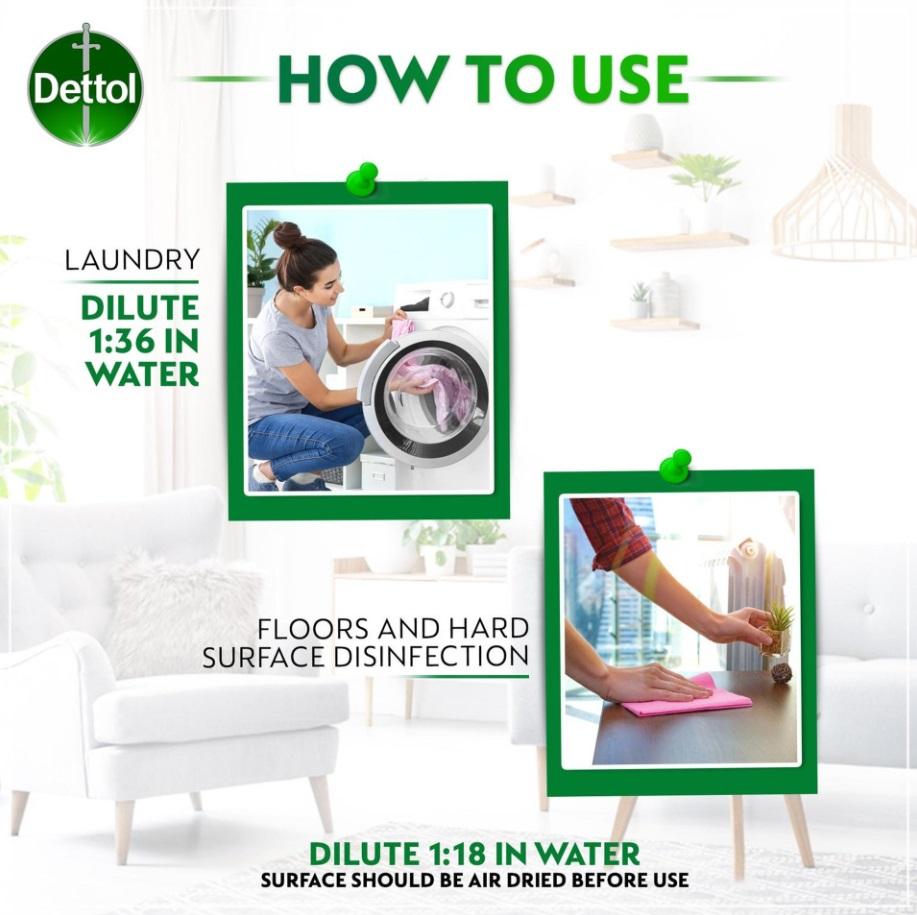 Dettol Liquid Antiseptic Disinfectant, Green - 500 ml