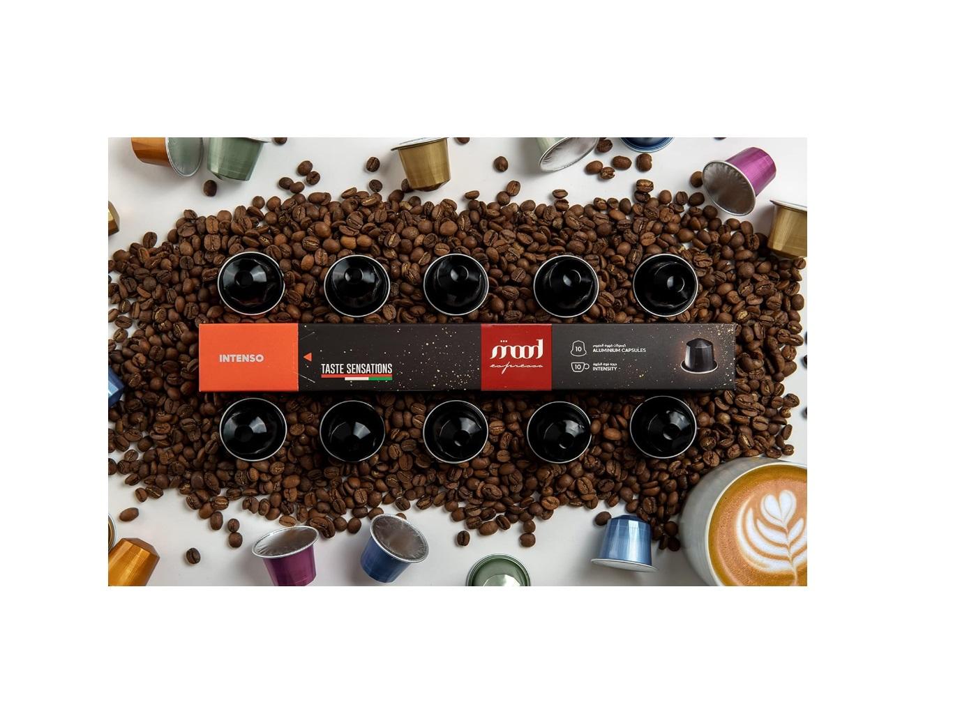 Mood Espresso, Intenso Aluminum Nespresso Capsules - 5.2g (10 Capsules)