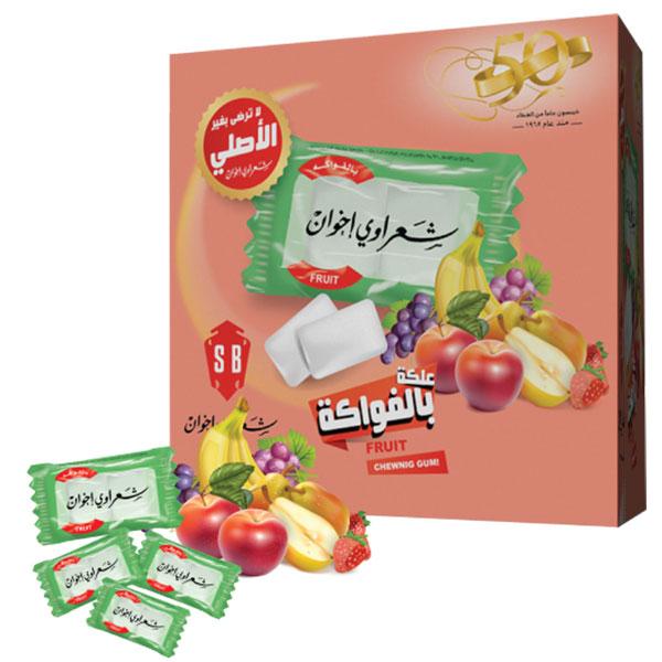 Sharawi Fruit Flavor Chewing Gum - 100 packets x 2 pcs