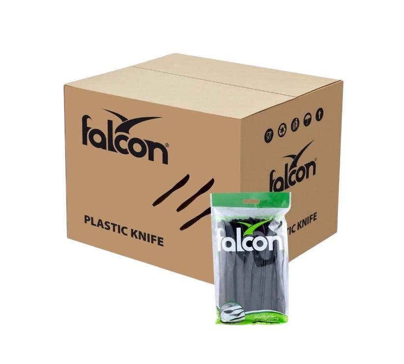 Falcon Heavy Duty Plastic Knife, Black - 50 pcs