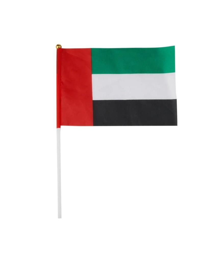 Small UAE Flags, Plastic Stick - 12 pcs (Pack)