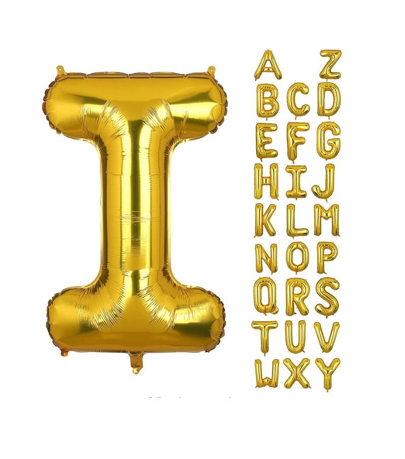 40" Large Golden Letter Foil Baloons (Choose from A-Z)