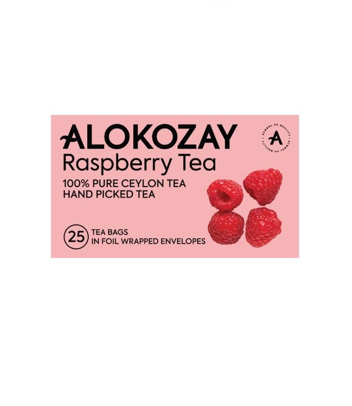 Alokozay Raspberry Tea, Heat Seal Sachets - 25 bags