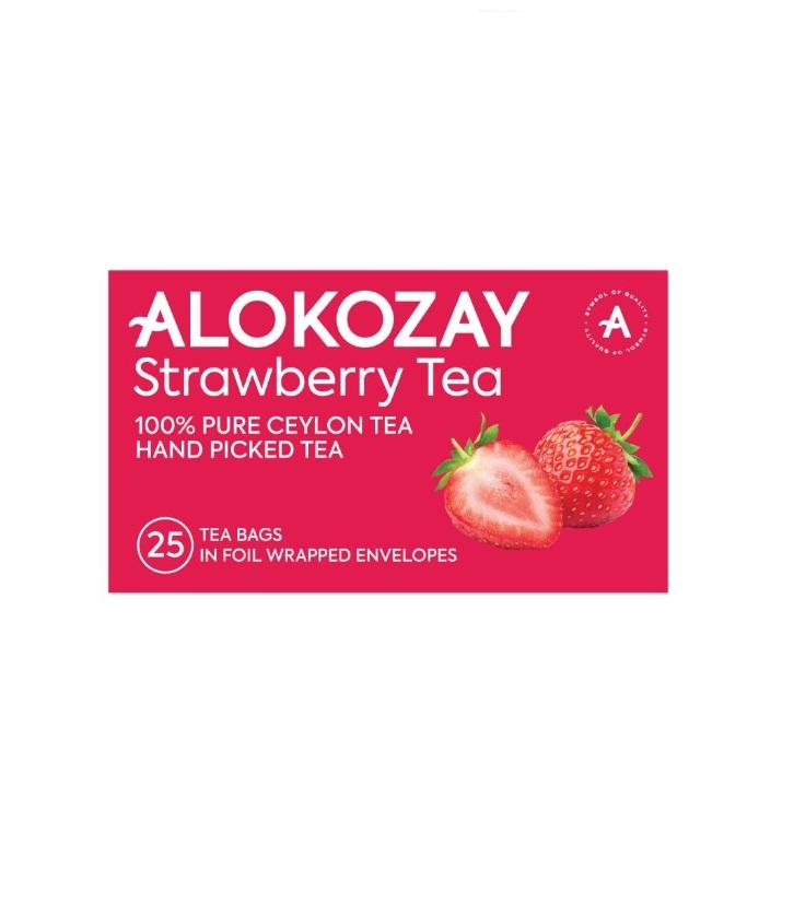 Alokozay Strawberry Tea, Heat Seal Sachets - 25 bags