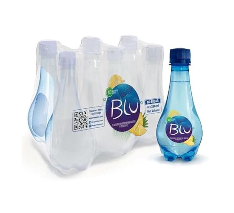 Blu Pineapple Sparkling Water - 250 ml x 6