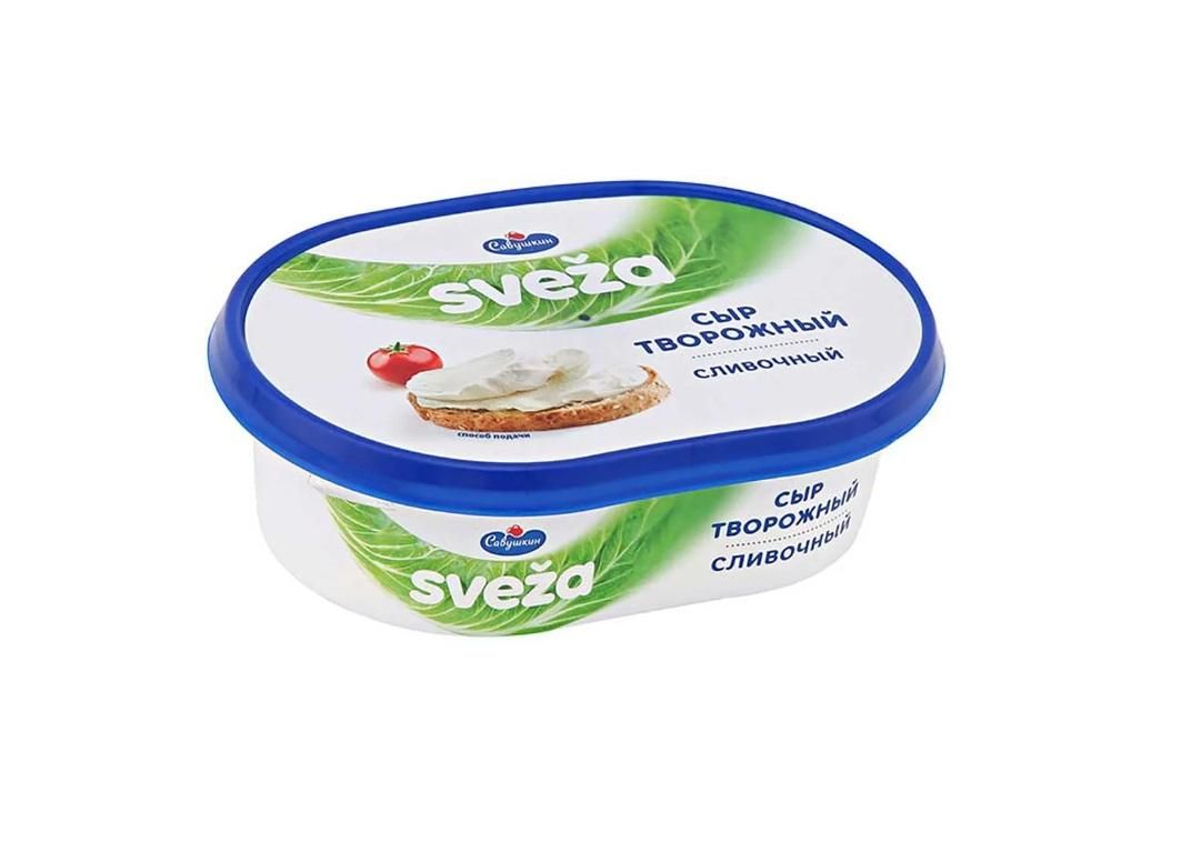 Savushkin Curd Cheese Svenza Greens, 60% - 150g