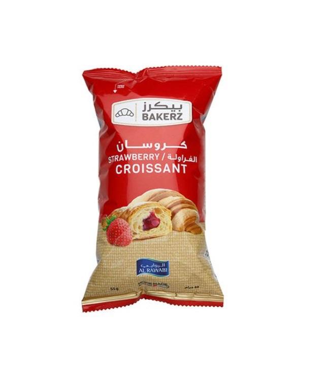 Al Rawabi Bakerz Strawberry Croissant - 55g