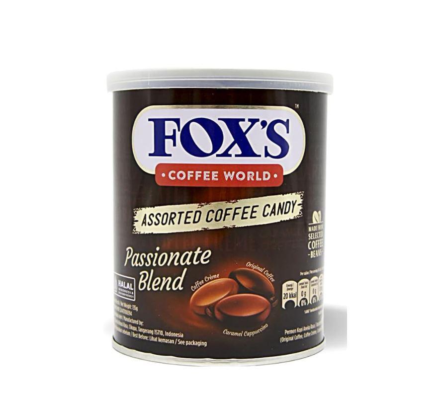 Fox Coffee World Passionate Blend Candy, Tin - 135g