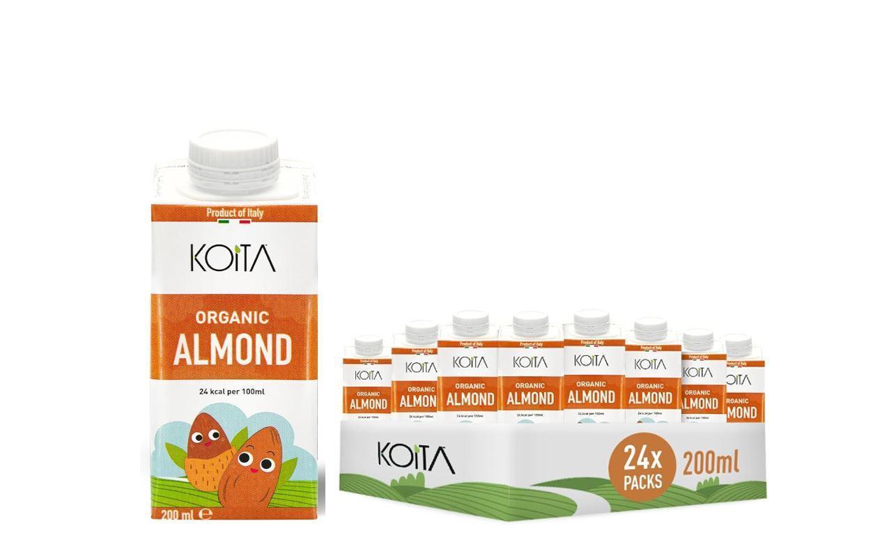 Koita Organic Almond Milk - 200 ml x 24