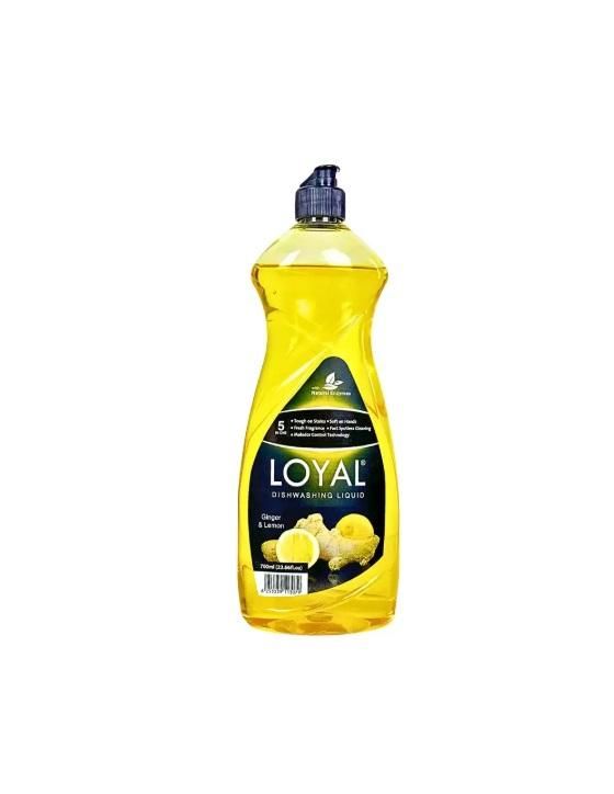 Loyal Dishwashing Liquid, Ginger and Lemon Scent - 700 ml