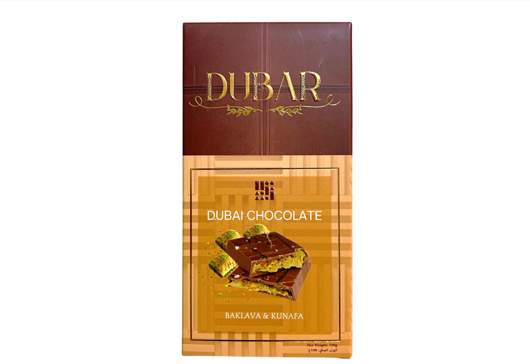 Dubar Dubai Chocolate, Baklava & Kunafa - 190g