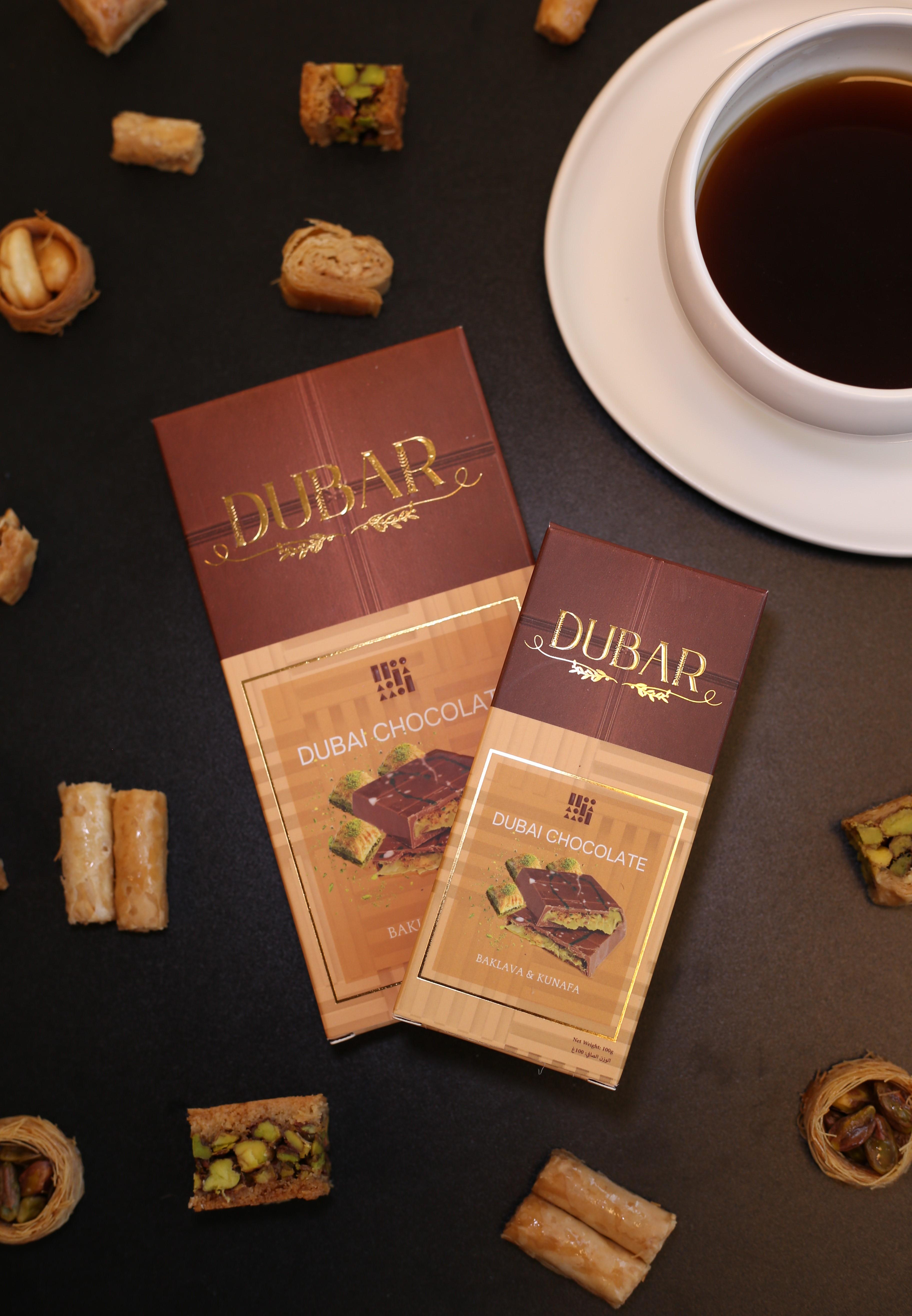 Dubar Dubai Chocolate, Baklava & Kunafa - 190g