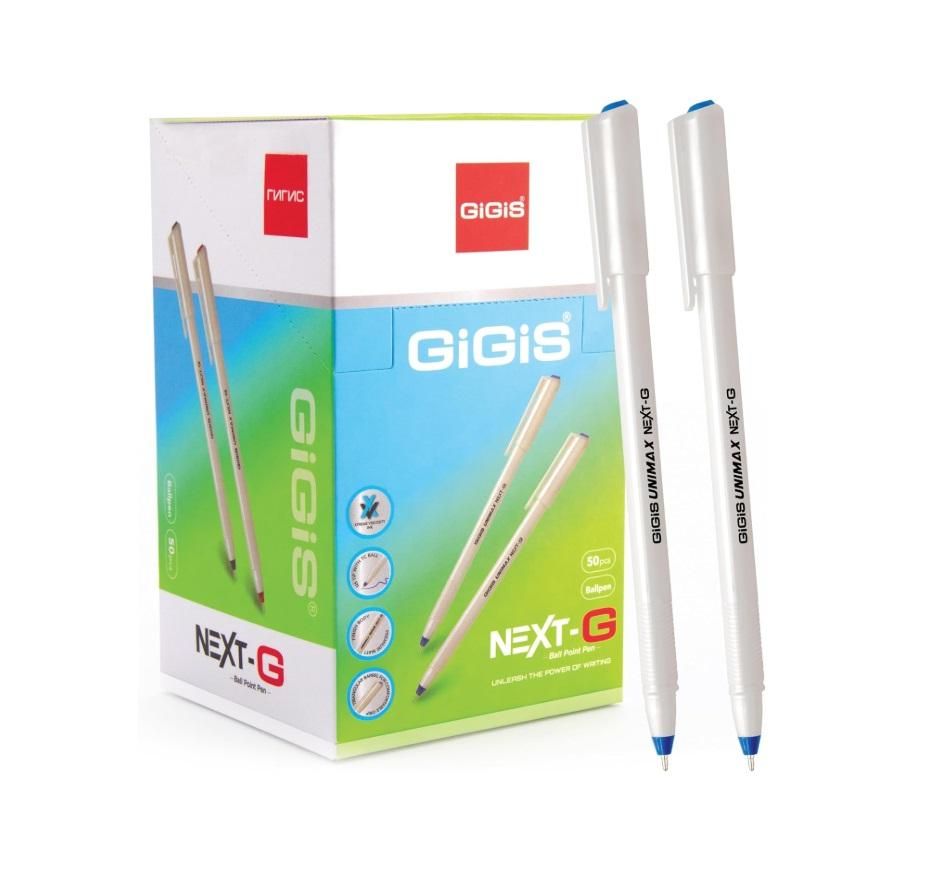 GIGIS Next-G, 07 mm Ballpen, Blue - Pack of 50