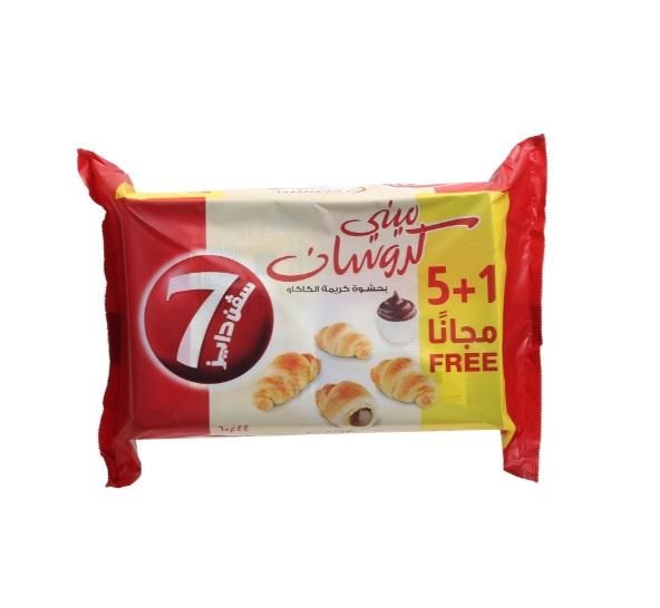 7Days Mini Croissant, Chocolate - 44g (Pack of 5 + 1 Free)