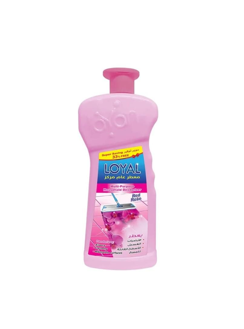 Loyal Multi-Purpose Household Deodorizer Concentrated Gel, Red Rose Scent  - 2100 ml