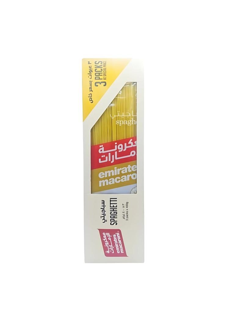 Emirates Macaroni Spaghetti- 400g (Pack of 3)